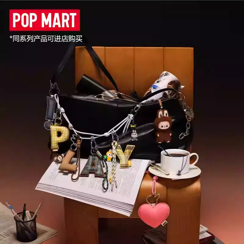 POPMART POP MART THE MONSTERS Heart password series Letter pendant blind box LABUBU MINI LABUBU LABUBU V4