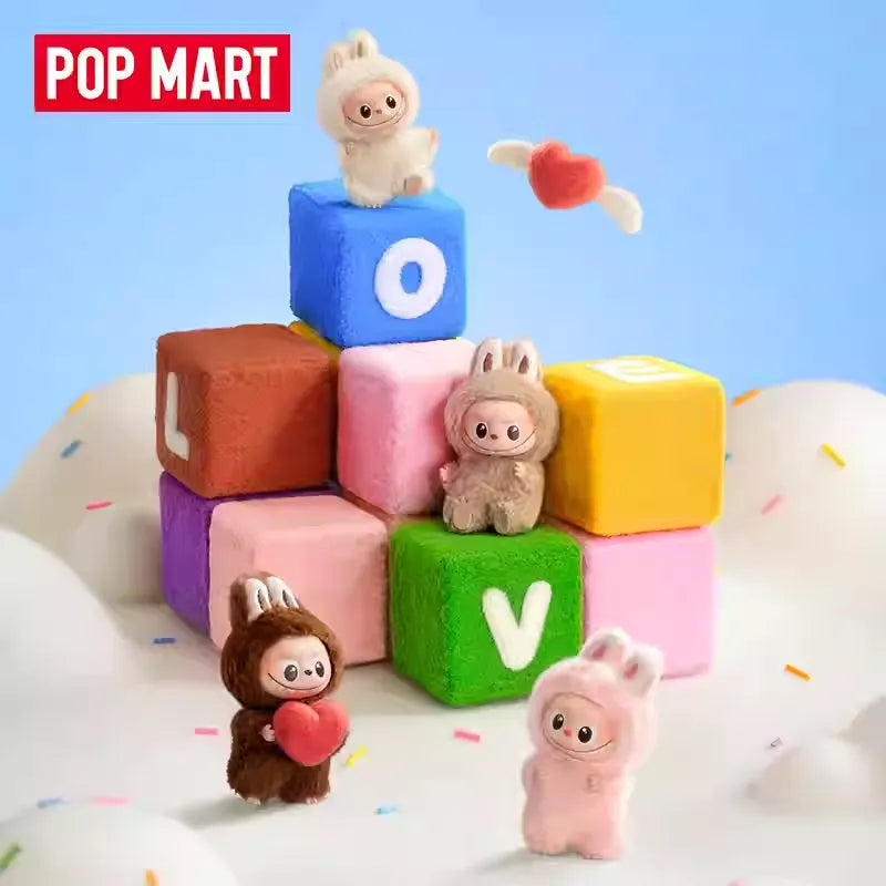 POPMART POP MART THE MONSTERS Heart password series Letter pendant blind box LABUBU MINI LABUBU LABUBU V4