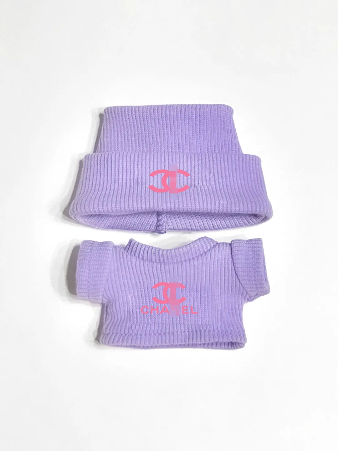 LABUBU Clothes Chanel Purple Vest Crewneck Outfit