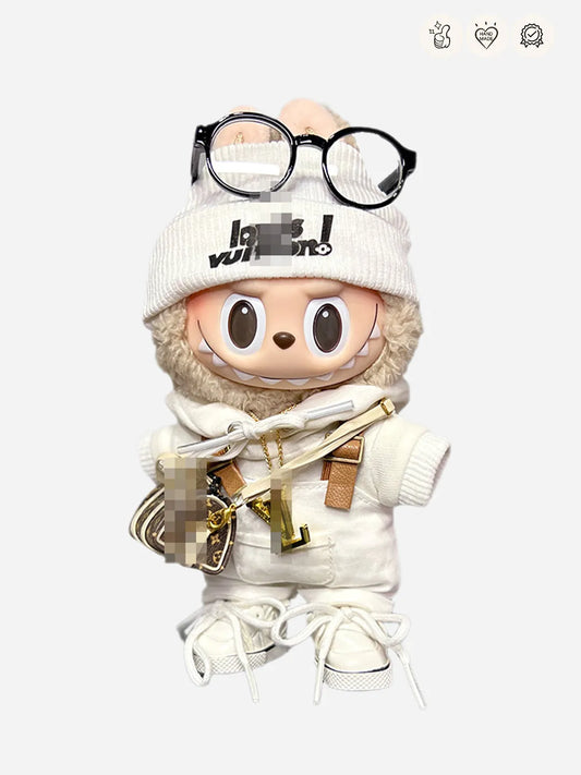LBUBU Clothes LV White Chic Overalls Outfit