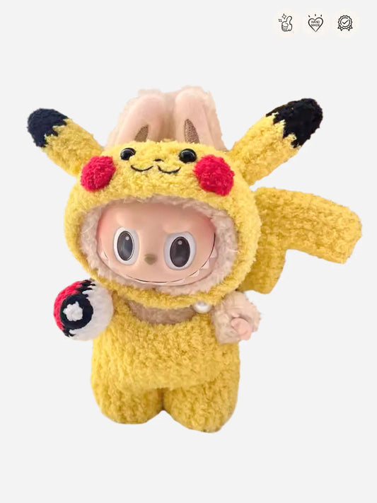 LABUBU Clothes Pocketmon Pikapi Outift