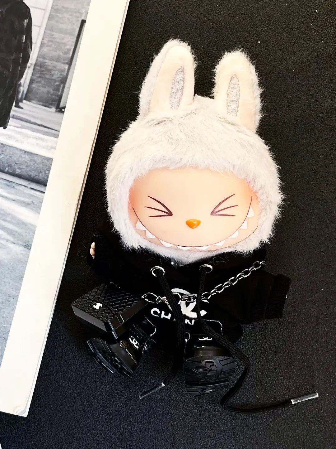 LABUBU Clothes Chanel Black Hoodie Outfits