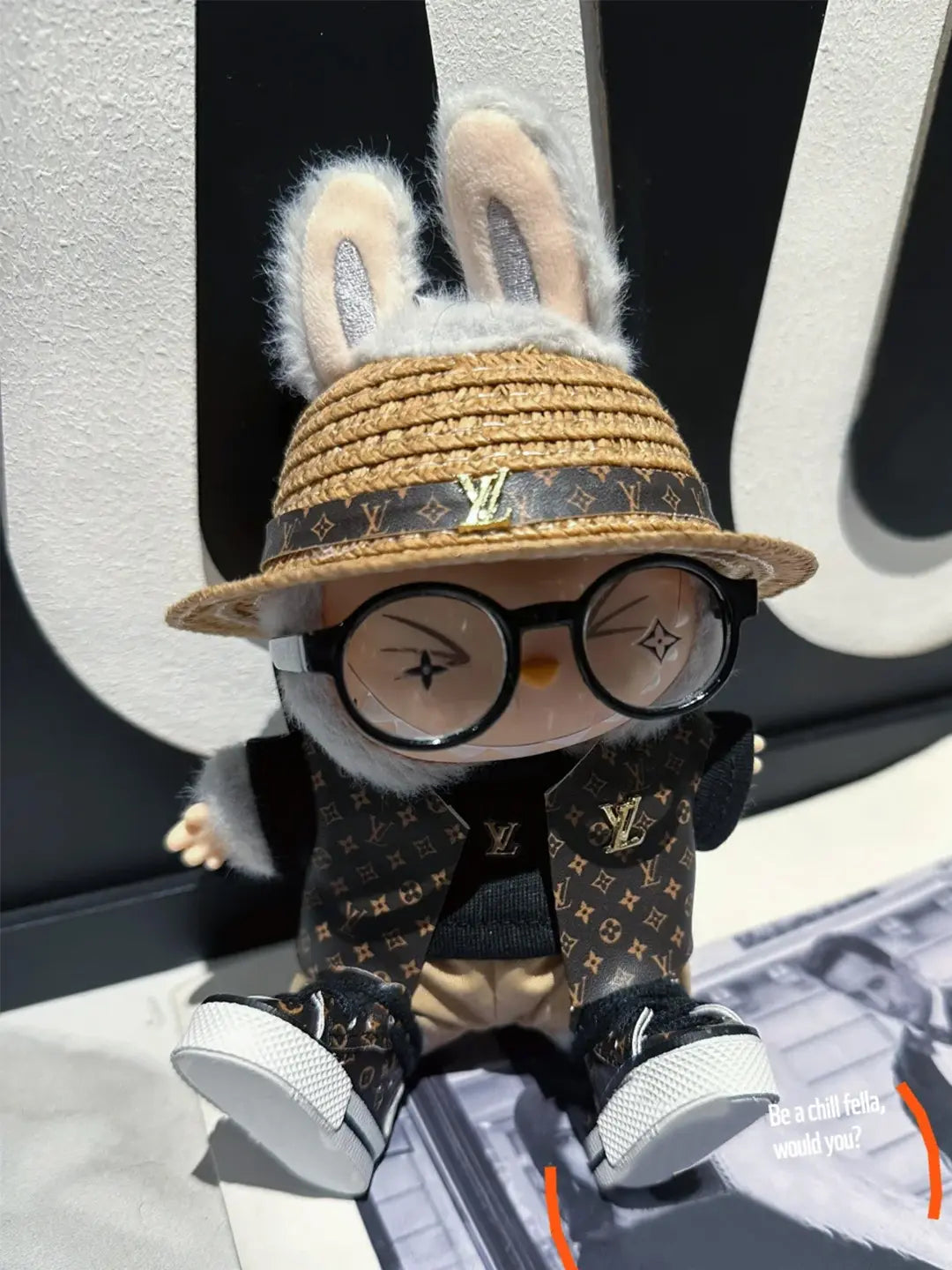 LABUBU Clothes Classic LV Leather