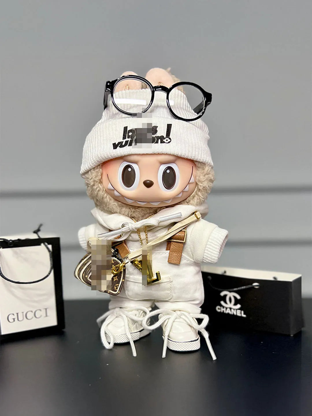 LBUBU Clothes LV White Chic Overalls Outfit