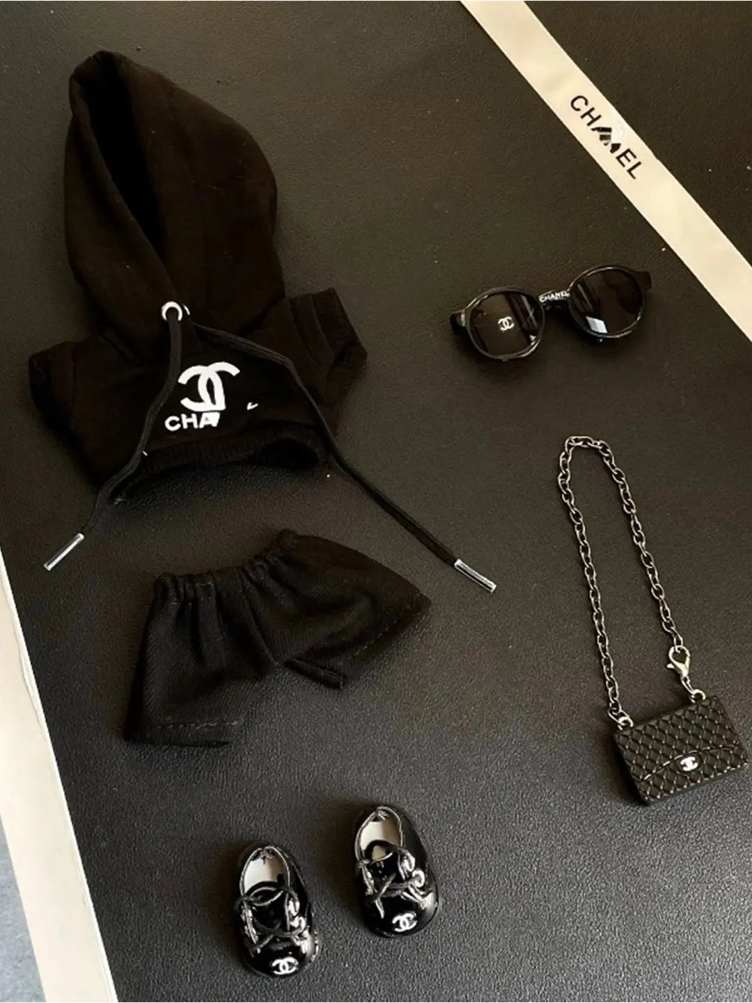 LABUBU Clothes Chanel Black Hoodie Outfits