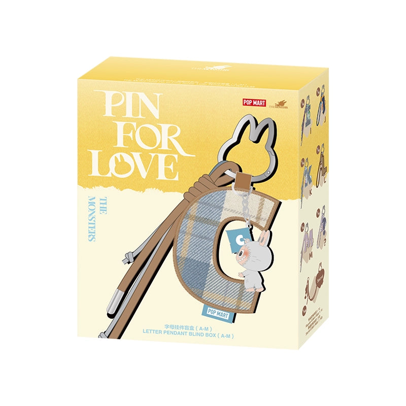 POPMART POP MART THE MONSTERS Heart password series Letter pendant blind box LABUBU MINI LABUBU LABUBU V4