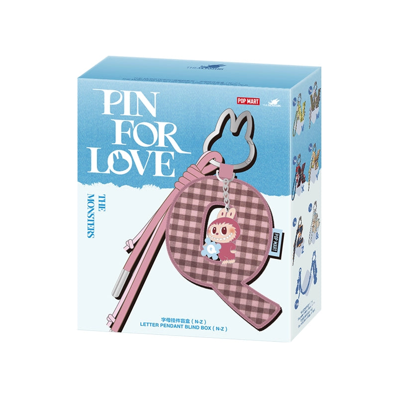 POPMART POP MART THE MONSTERS Heart password series Letter pendant blind box LABUBU MINI LABUBU LABUBU V4