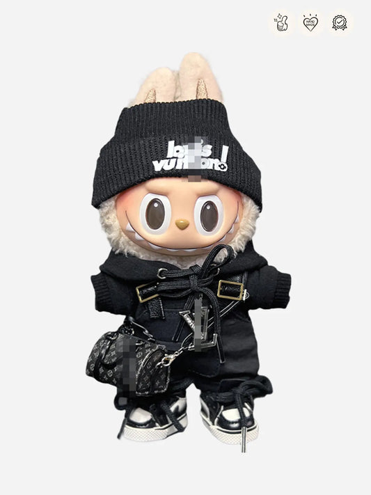 LBUBU Clothes LV Black Chic Overalls Outfit