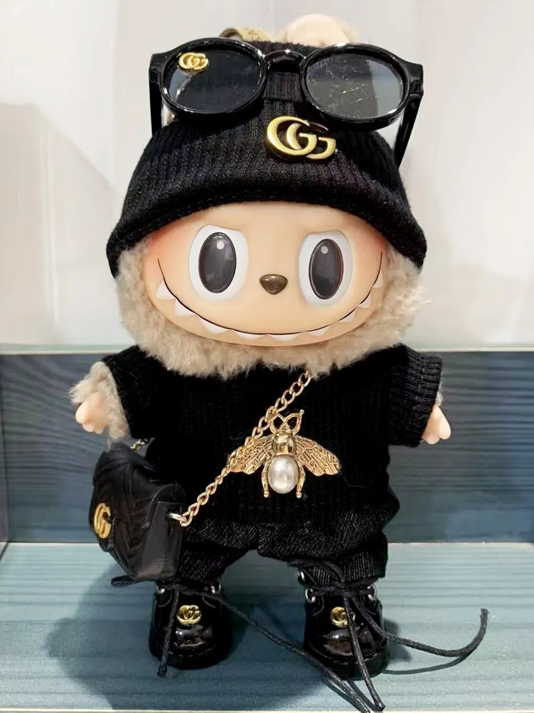 LABUBU Clothes Gucci Black Sweater Outfit