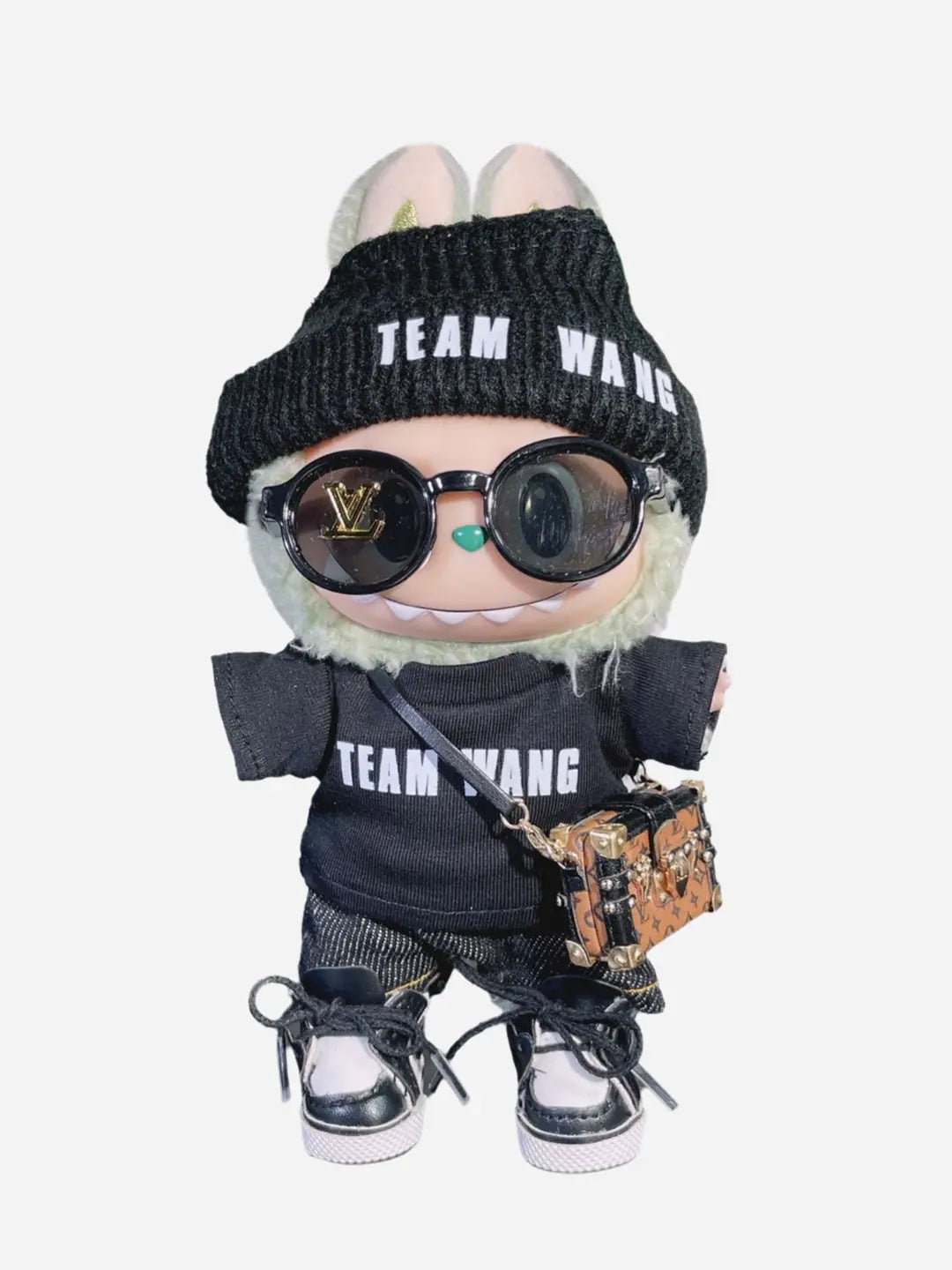 LABUBU Clothes Jackson Wang Black Outift