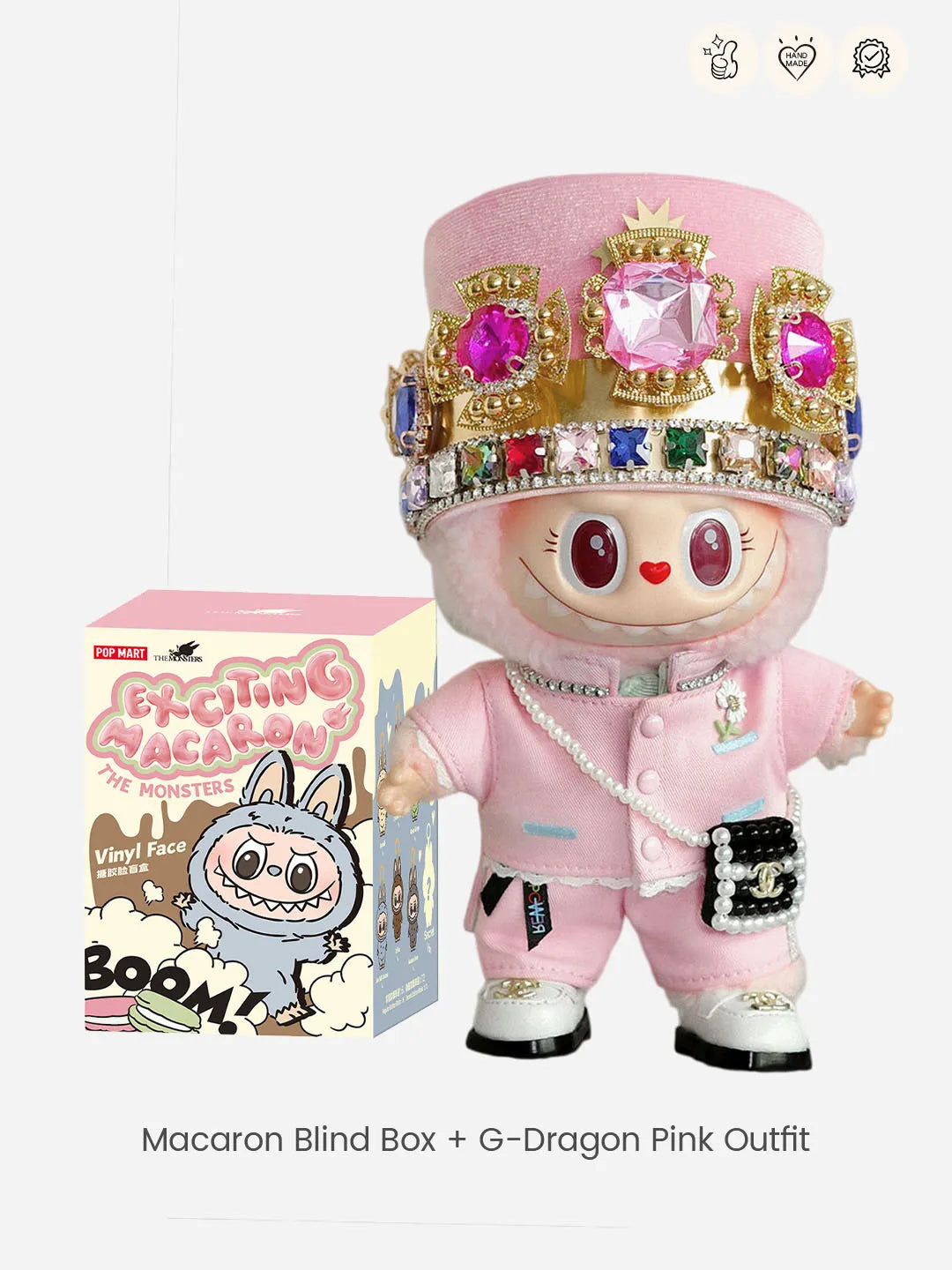 LABUBU Clothes G-Dragon Pink Outfit at MAMA