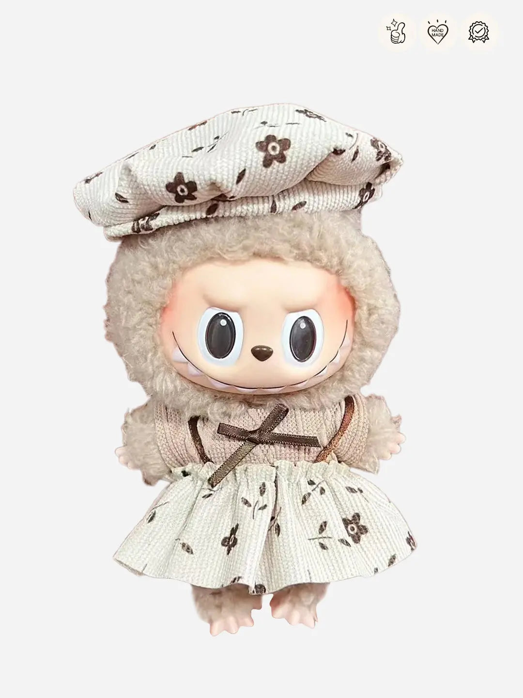LABUBU Clothes Overall Shivering Custom Beret Dress