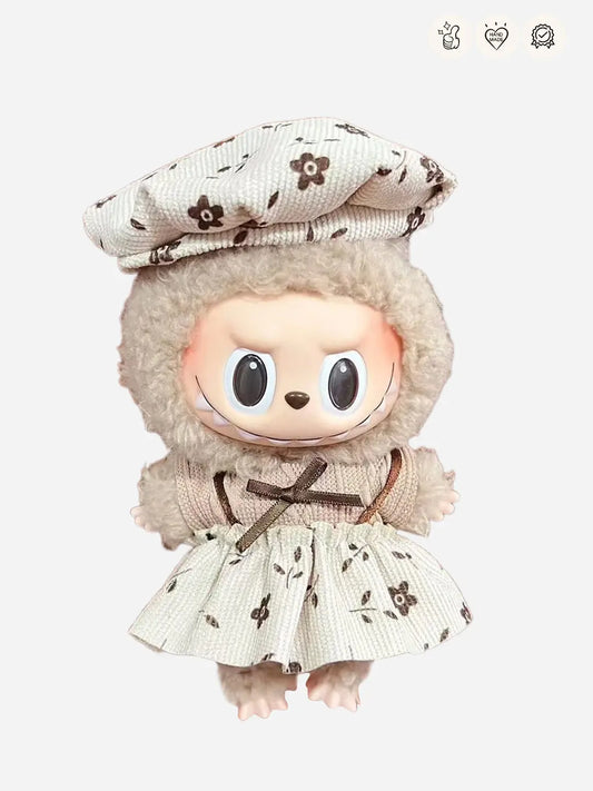 LABUBU Clothes Overall Shivering Custom Beret Dress