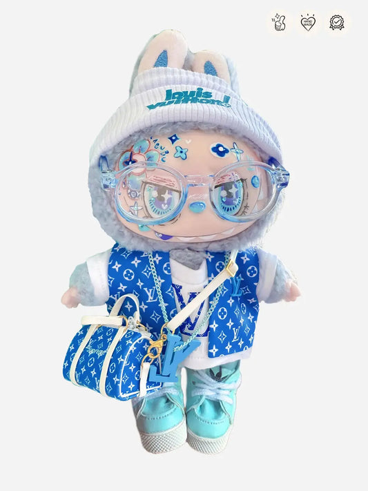 LABUBU Clothes LV Blue Chic Explorer